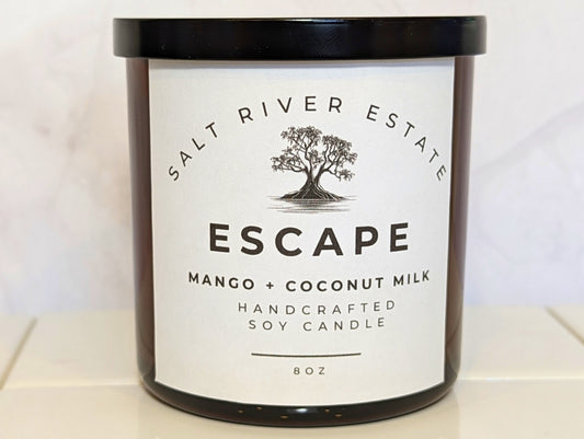 "Escape" Mango and Coconut Milk Candle